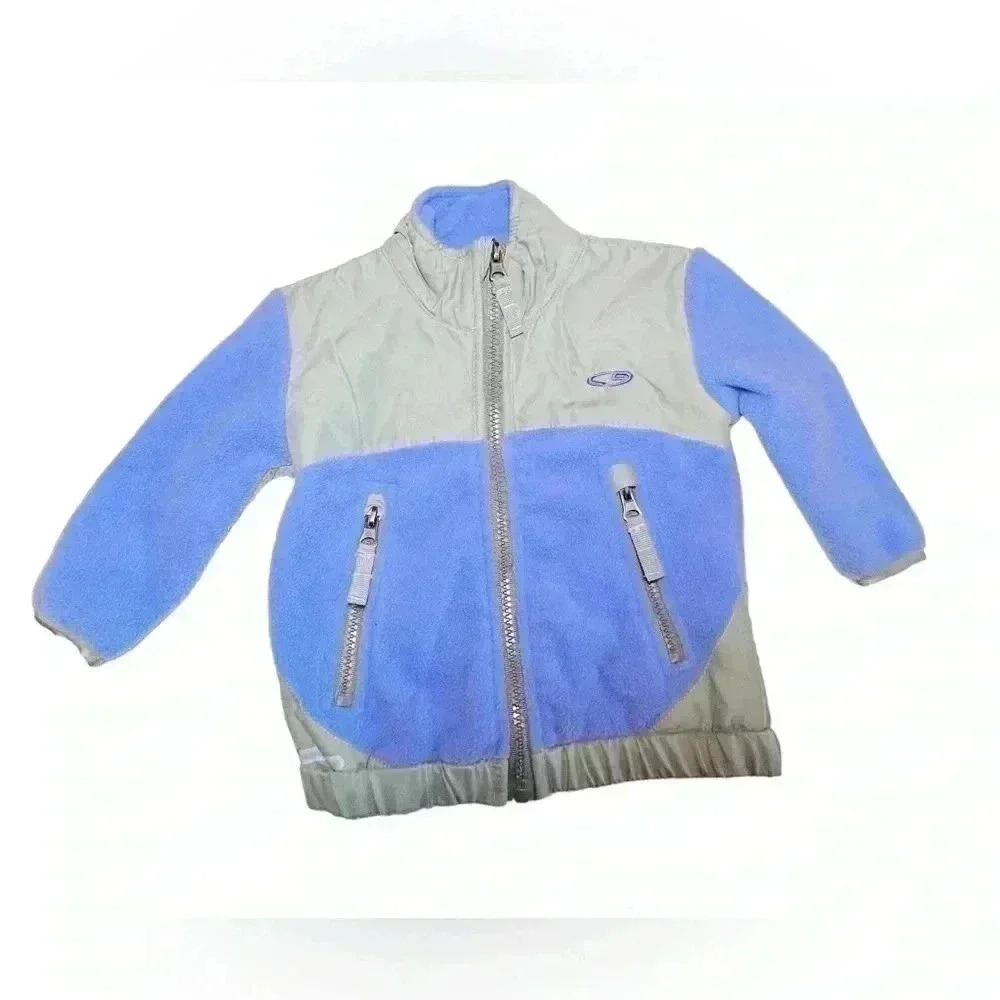 C9 BY CHAMPION GIRL’S VENTURE WARM PURPLE AND GREY FLEECE JACKET•SIZE 12 MONTHS•